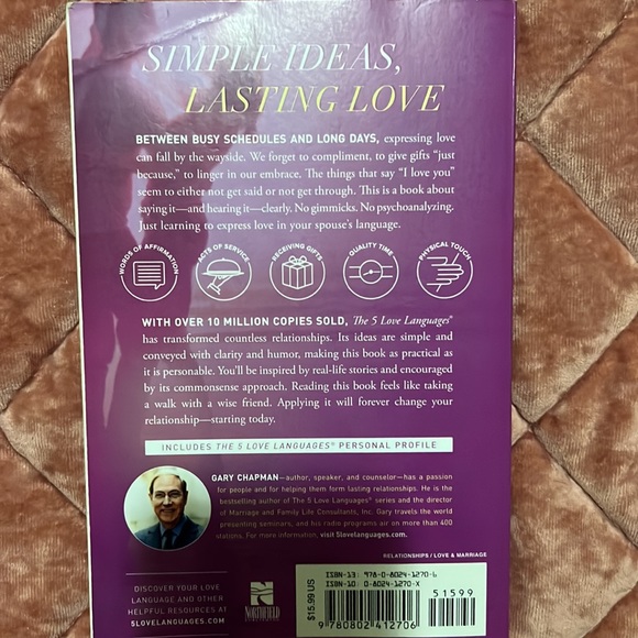 The 5 love languages by Gary Chapman book. NY TIMES BEST SELLER - Picture 2 of 2